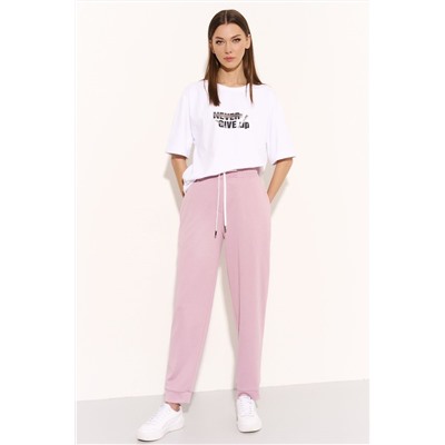 DiLiaFashion 0744 пудровый, Брюки,  Майка