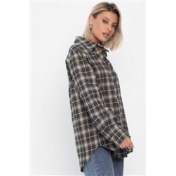 Рубашка Денни (бежево-коричневая) Б14136-7М