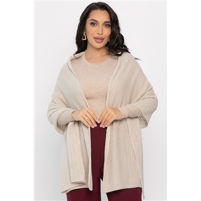 Вязаный палантин (речной жемчуг) ВП03-1М