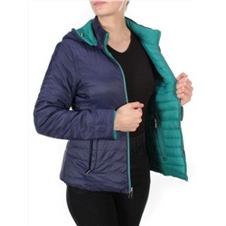 9313 TURQUOISE/BLUE Куртка демисезонная двухсторонняя женская RIKA (100 гр. синтепон) размер 42 российский