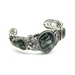 Браслет серафинит, 20 см.