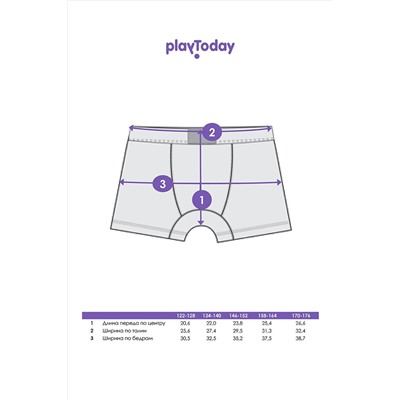 Трусы, 2 шт. PLAYTODAY #1023312