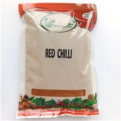 RED CHILLI, Karmeshu (ПЕРЕЦ КРАСНЫЙ ЧИЛИ МОЛОТЫЙ, Кармешу), ПАКЕТ 100 г. - СРОК ГОДНОСТИ ДО 31 МАРТА 2025 ГОДА