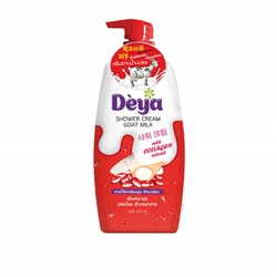 DEYA Shower cream Goat Milk WITH COLLAGEN EXTRACT, Carebeau (Крем для душа Козье молоко С ЭКСТРАКТОМ КОЛЛАГЕНА (+ мочалка), Кеабью), 850 г.