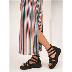 Сарафан женский Текс-Плюс, цвет белый розовый зеленый