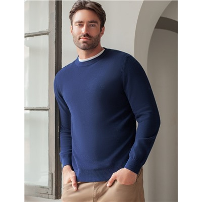 Джемпер фактурной вязки из хлопка с нейлоном