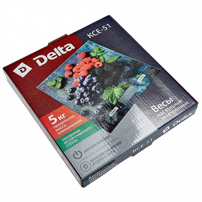 Весы электронные настольные 5 кг DELTA КСЕ-51 "Ягодный микс"