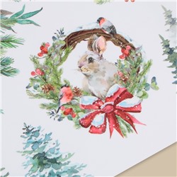 Виниловые наклейки на окна «Новогодняя деревушка», многоразовые, 70 × 25 см