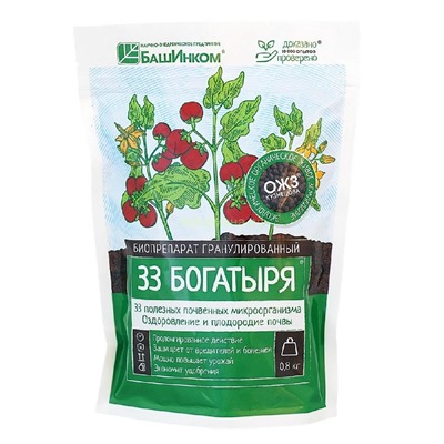 33 Богатыря гранулированный дой-пак 0,8 кг (Башинком)