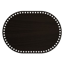 Скруглённый прямоугольник 25 х 35 см. Венге