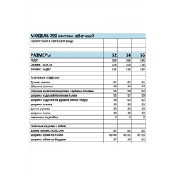 БагираАнТа 790 пудра, Юбка,  Жакет