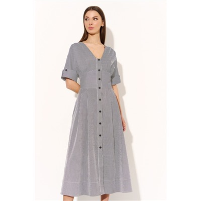 DiLiaFashion 0756 черно-белая_полоска, Платье
