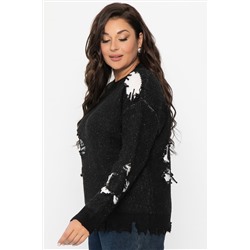 Свитер рваный Наиль (черный) Б14419-13М