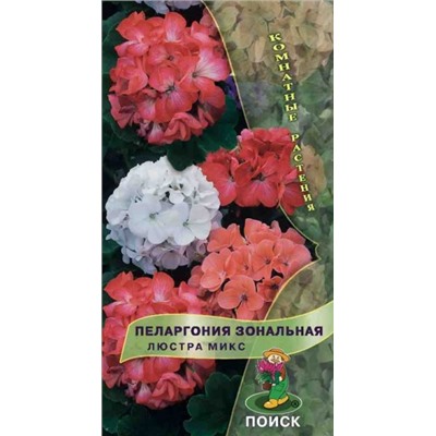 Цв.Пеларгония Люстра микс зональная (Поиск) 5шт