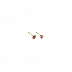 Серьги-гвоздики PR1469 -4 бордо