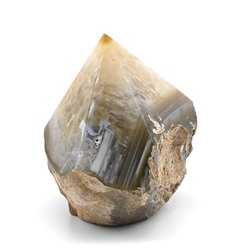 Самородный агат с гранямий 78*58*82мм, 413г (L).