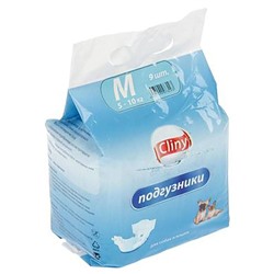 Подгузники Cliny для собак и кошек 5-10кг M (9шт) K203АГ