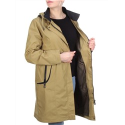 F3933 KHAKI Ветровка женская CO-COCOPINE (100% полиэстер) размер 50 (идет на 56 российский)