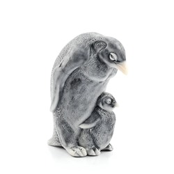 Фигурка из мраморной крошки "Пингвин с детёнышем" 50*36*65мм.