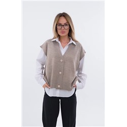 Женский вязаный жилет Happyfox