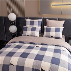 Комплект постельного белья Люкс Сатин 100% хлопок на резинке AR356