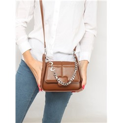 Сумка женская искусственная кожа Ch&K-8827,  1отд,  плечевой ремень,  коричневый 257621