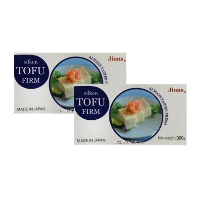 Тофу Silken Tofu Firm Jions, Япония, 2шт x 300 г. Срок до 19.08.2024.Распродажа