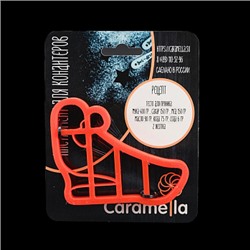 Вырубка для пряника с оттиском "Туфелька" пластик, 10 см