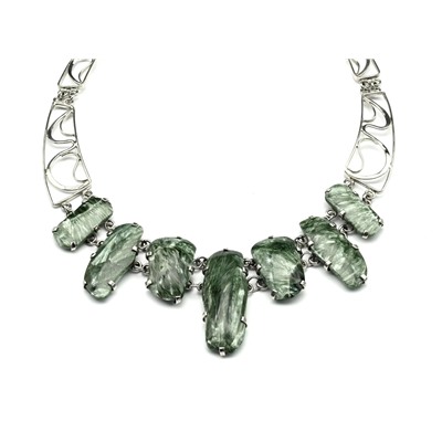 Колье серафинит, 50,5см