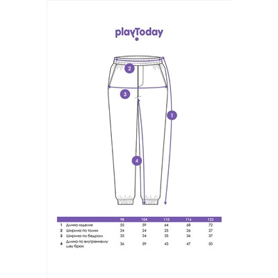 Брюки PLAYTODAY #1037980