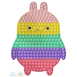 POP IT antistress Сенсорная игрушка с пузырьками БОЛЬШОЙ ЗАЙКА / Вечная пупырка popit_big_zaika, popit_big_zaika