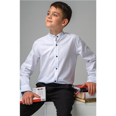 Рубашка для мальчика на кнопках с воротником стойка Happyfox