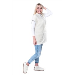 Женский жилет WOOL, цвет ВАНИЛЬ, цвет БЕЛЫЙ