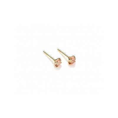 Серьги-гвоздики PR1469 -7 коньячн