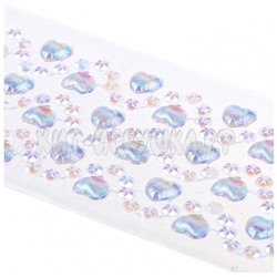 Наклейки акриловые 7*32 см "White crystal" MESHU MH_32468, MH_32468