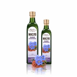 Дом Кедра. Масло льняное, 250мл (стеклянная бутылка)