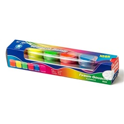 Гуашь  6цв. Yalong Tempera Paints неон 15мл  YL83005-6