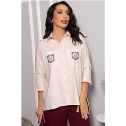 Рубашка с карманами Аристократка (бежевая) Б14357-10М