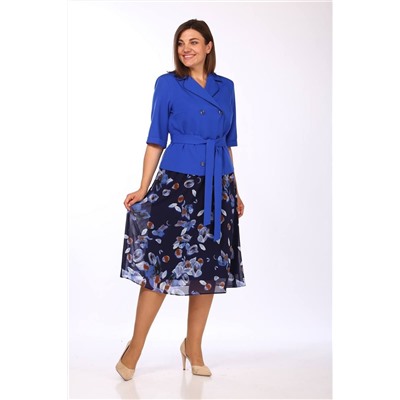 Lady Style Classic 2670/1 васильковый, Юбка,  Жакет