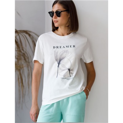 Футболка из премиального хлопка с авторским принтом