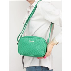 Сумка женская искусственная кожа DJ-6943-1-GREEN,  2отд,  плечевой ремень,  зеленый 253985