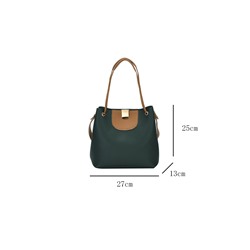 593-2 т/зел Сумка женская (27х25х13)