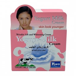 YOGURT MILK Cream, Skin look younger, Yoko (Крем для лица С ПРОТЕИНАМИ ЙОГУРТА И МОЛОКА, Йоко), 50 г. - СРОК ГОДНОСТИ ДО 30 АПРЕЛЯ 2025 ГОДА