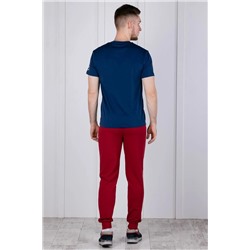 брюки спортивные 
            3.MM114B-бордовый