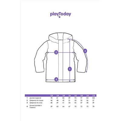 Пальто PLAYTODAY #1031225