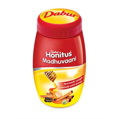 HONITUS MADHUVAANI, Dabur (ХОНИТУС МАДХУВААНИ, Аюрведическое средство от кашля с медом, Дабур), 150 г.