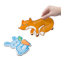 Мягкие пазлы-контуры для малышей «Лесные животные» серия Baby Toys