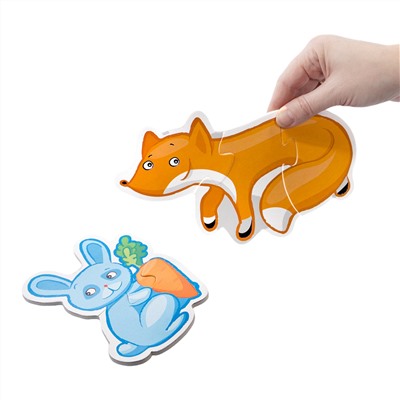 Мягкие пазлы-контуры для малышей «Лесные животные» серия Baby Toys