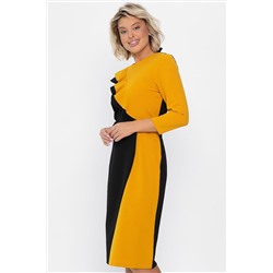 Платье Эванесса (черно-желтое) П12748-35М