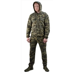 Костюм трикотажный "ТИР-3" серо-зеленая цифра (куртка + брюки 100%х/б)